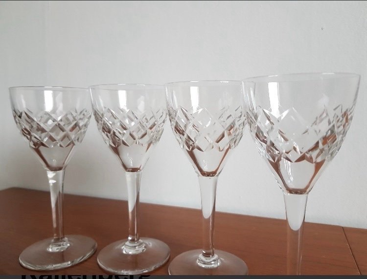 4 st vitvinsglas Kosta Boda - Bror Fritz Kallenberg - Vintage