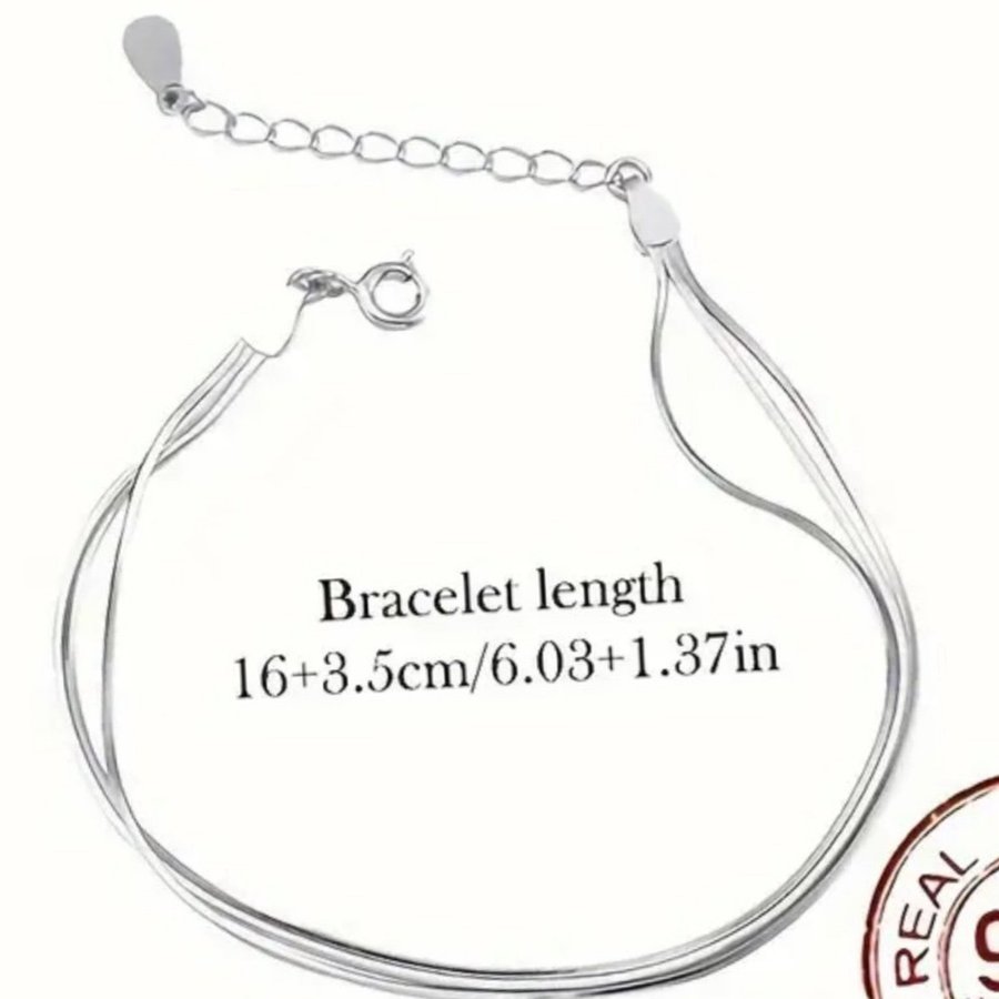 Armband Sterling Silver 925 / Nytt Perfekt Julklapp