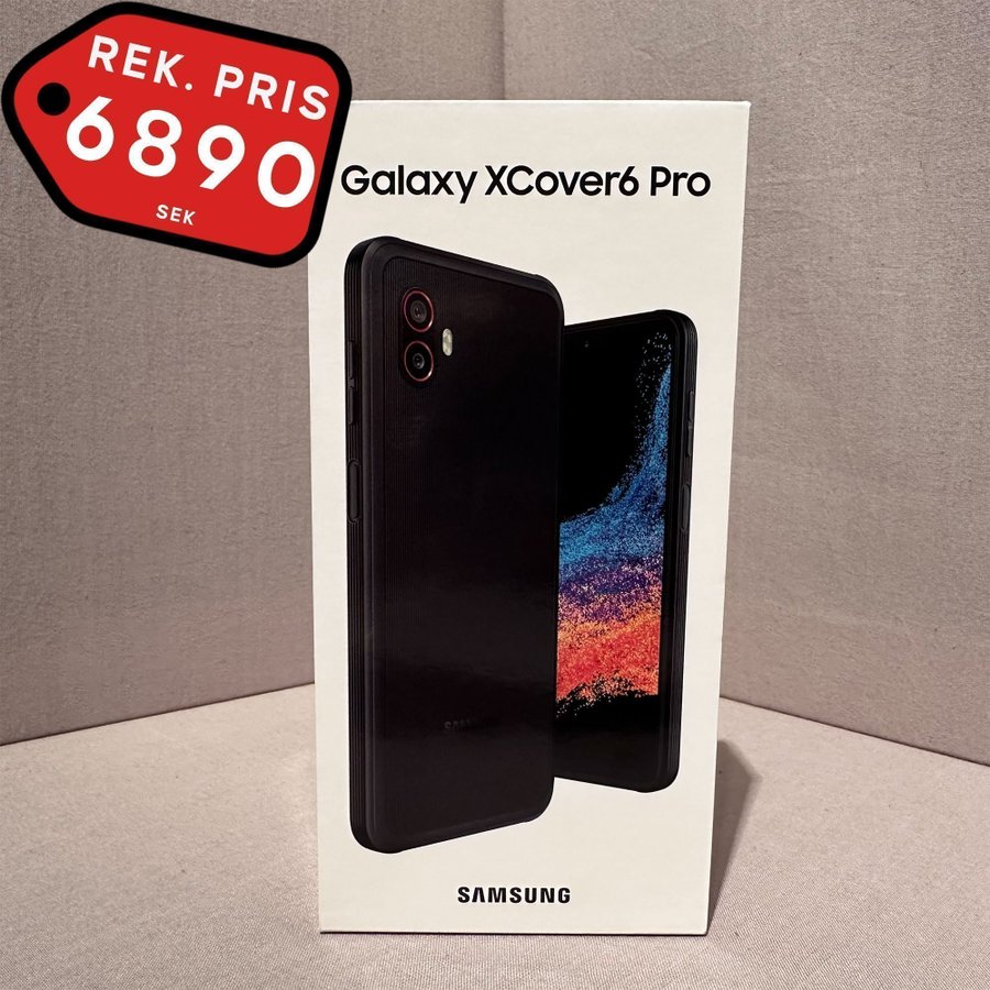 NY - Samsung Galaxy XCover6 Pro 5G, 128GB, 6GB RAM - Tålig Smartphone, Olåst