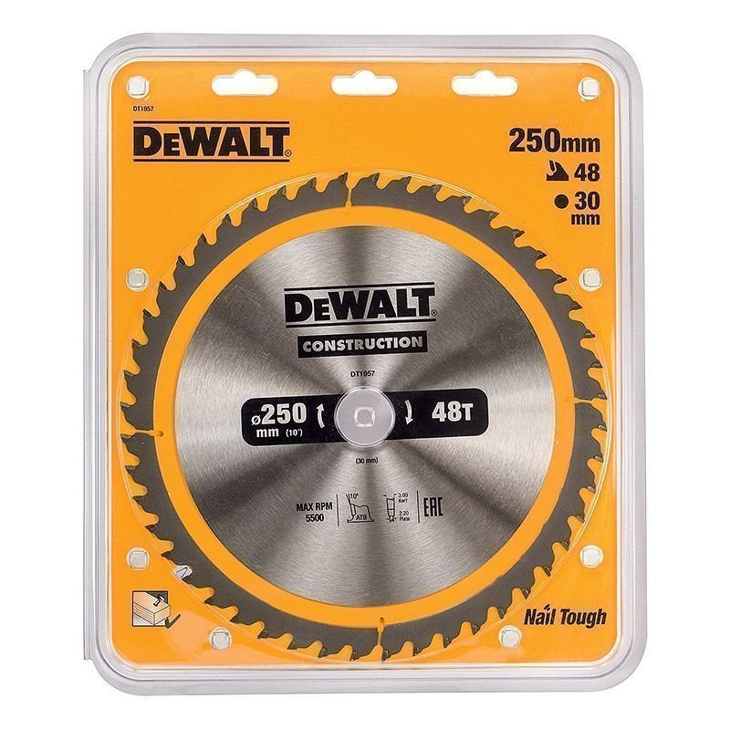 SÅGKLINGA DEWALT DT1957-QZ CONSTRUCTION 250X30MM 48T