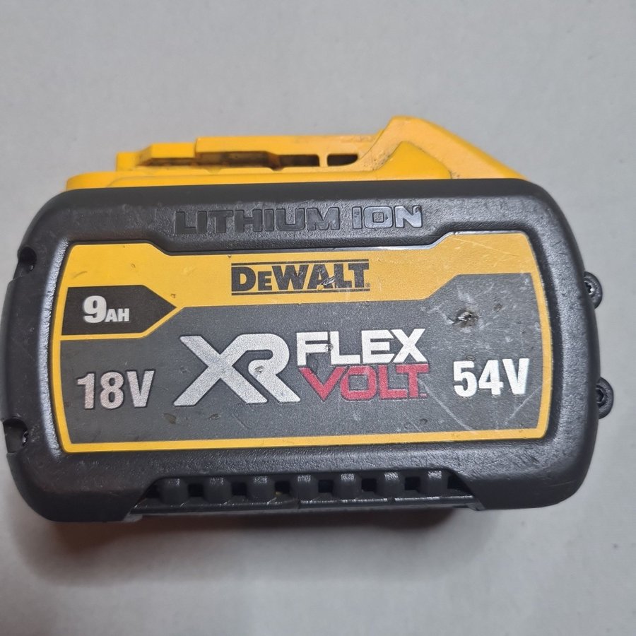 DeWalt XR FlexVolt 18V 54V 9Ah Batteri