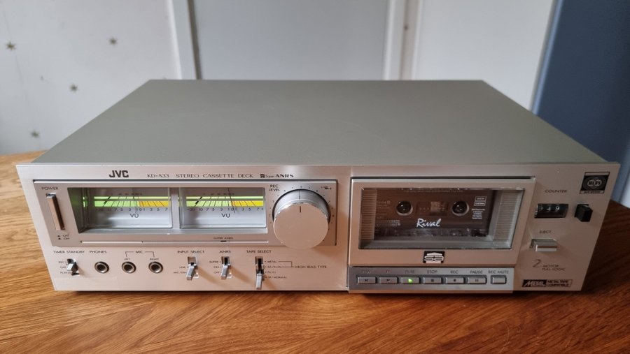 Vintage JVC KD-A33 Stereo Cassette Deck