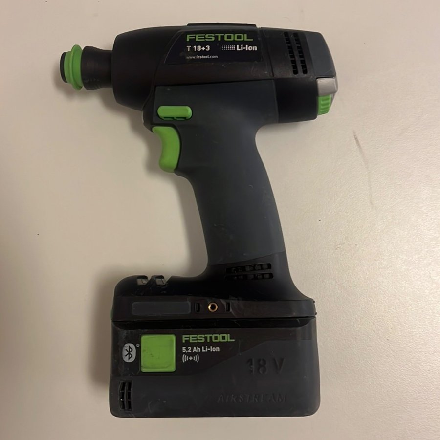 Festool T18+3 HPC I-Plus Skruvdragare 18V 1x5,2Ah Li-ion