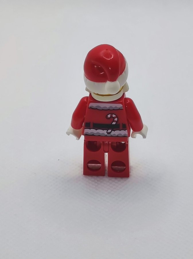 Lego Jultomte Christmas: hol125 Santa - Red Fur Lined Jacket with Button