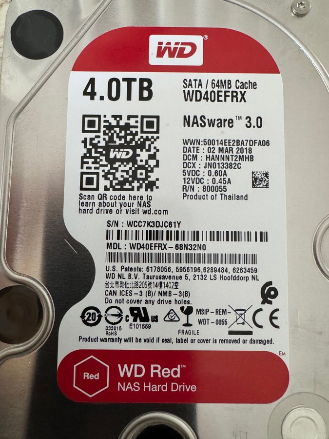 WD Red 4TB NAS Hard Drive