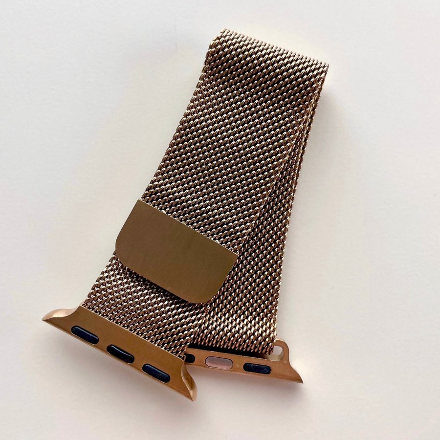 Apple Watch Band Milanese Loop Metall Rose Gold | Series 3-8 Strl. 38, 40, 41 mm