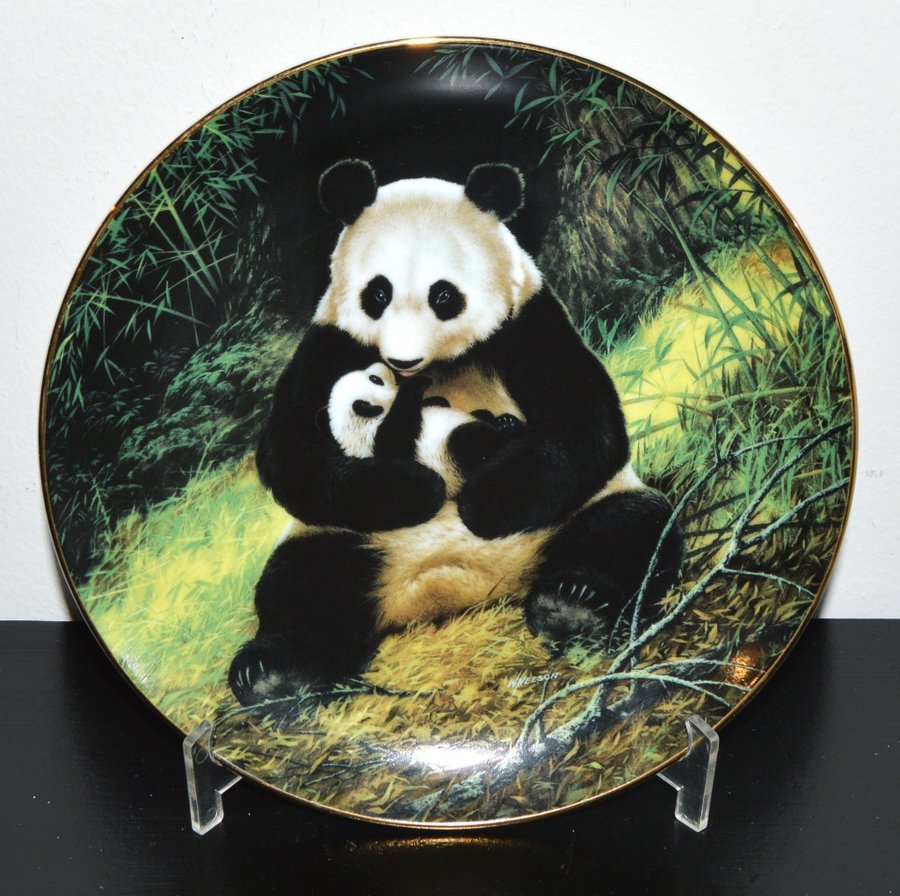 WILL NELSON THE PANDA SAMLARTALLRIK NR 14122F 1988 PORSLIN - TALLRIK