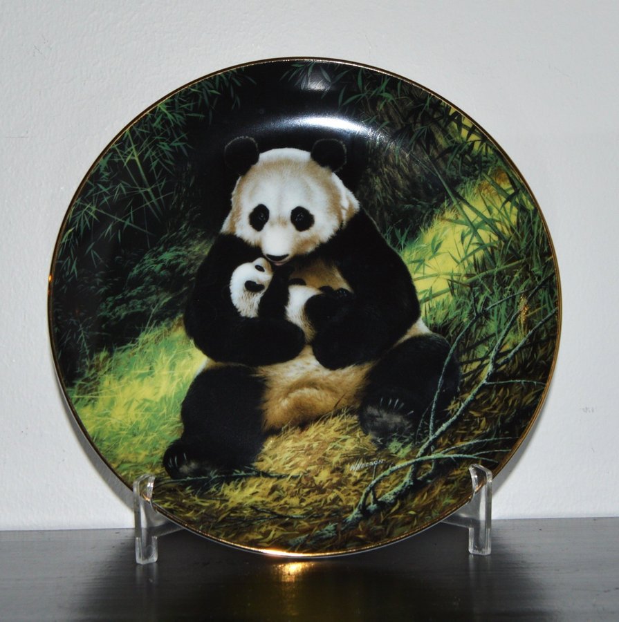 WILL NELSON THE PANDA SAMLARTALLRIK NR 14122F 1988 PORSLIN - TALLRIK