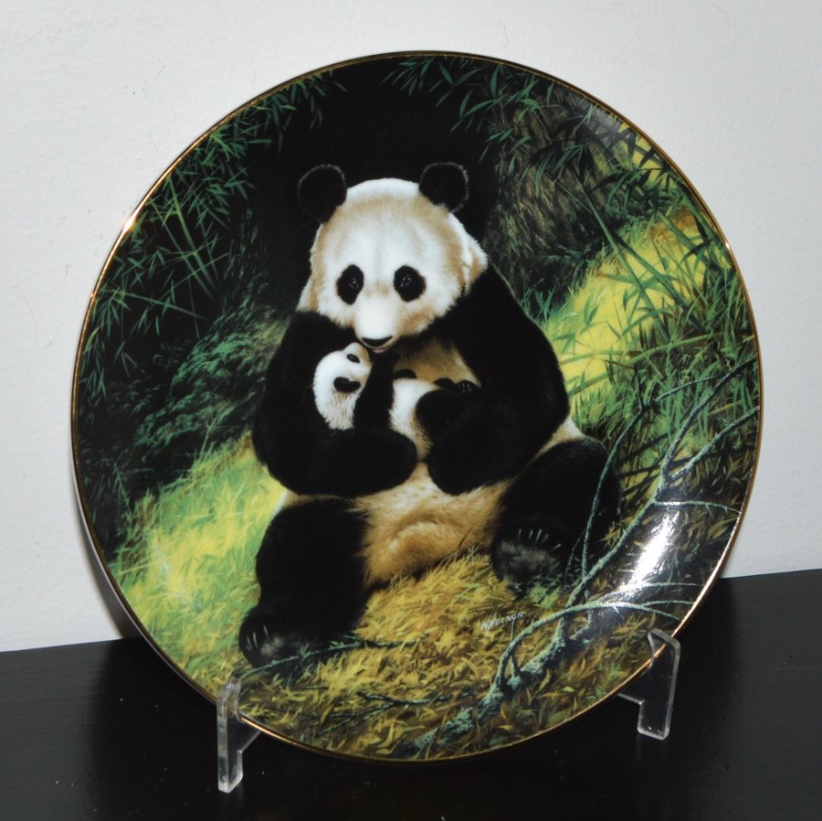 WILL NELSON THE PANDA SAMLARTALLRIK NR 14122F 1988 PORSLIN - TALLRIK