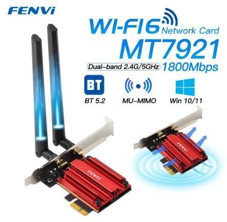 FENVI WiFi 6 1800Mbps Adapter PCI Trådlöst nätverkskort