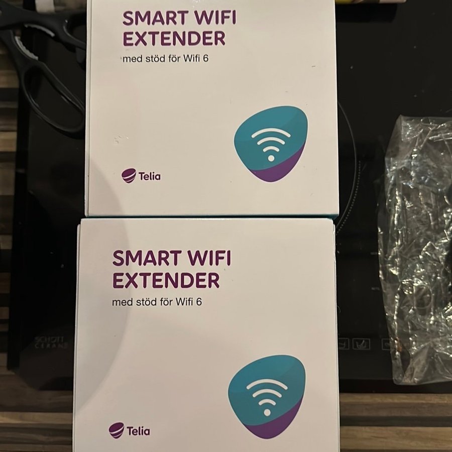 2 st Telia Smart Wifi Extender med stöd för Wifi 6