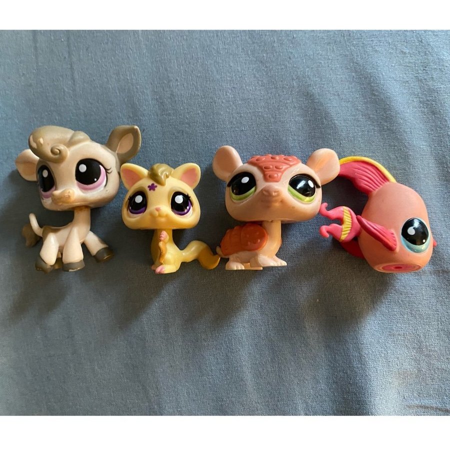 4 st Littlest Pet Shop figurer