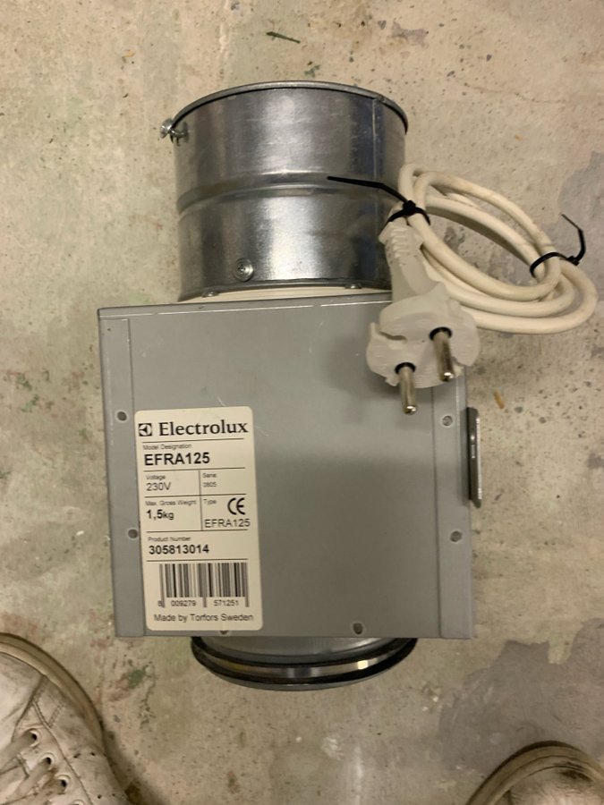 Electrolux EFR A125 Automatspjällsventil