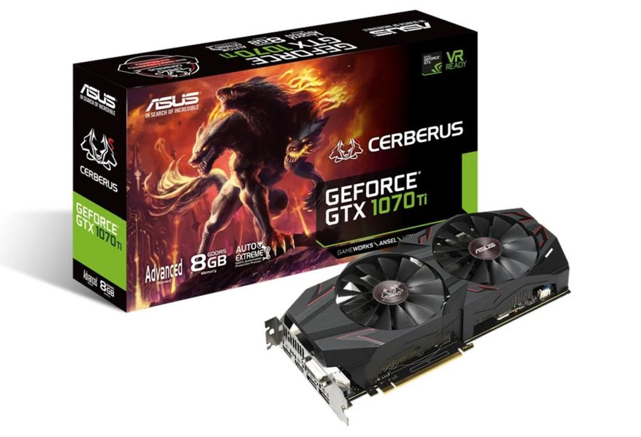 Grafikkort för Gaming ASUS 8 gb Cerberus GTX 1070 TI-a8g