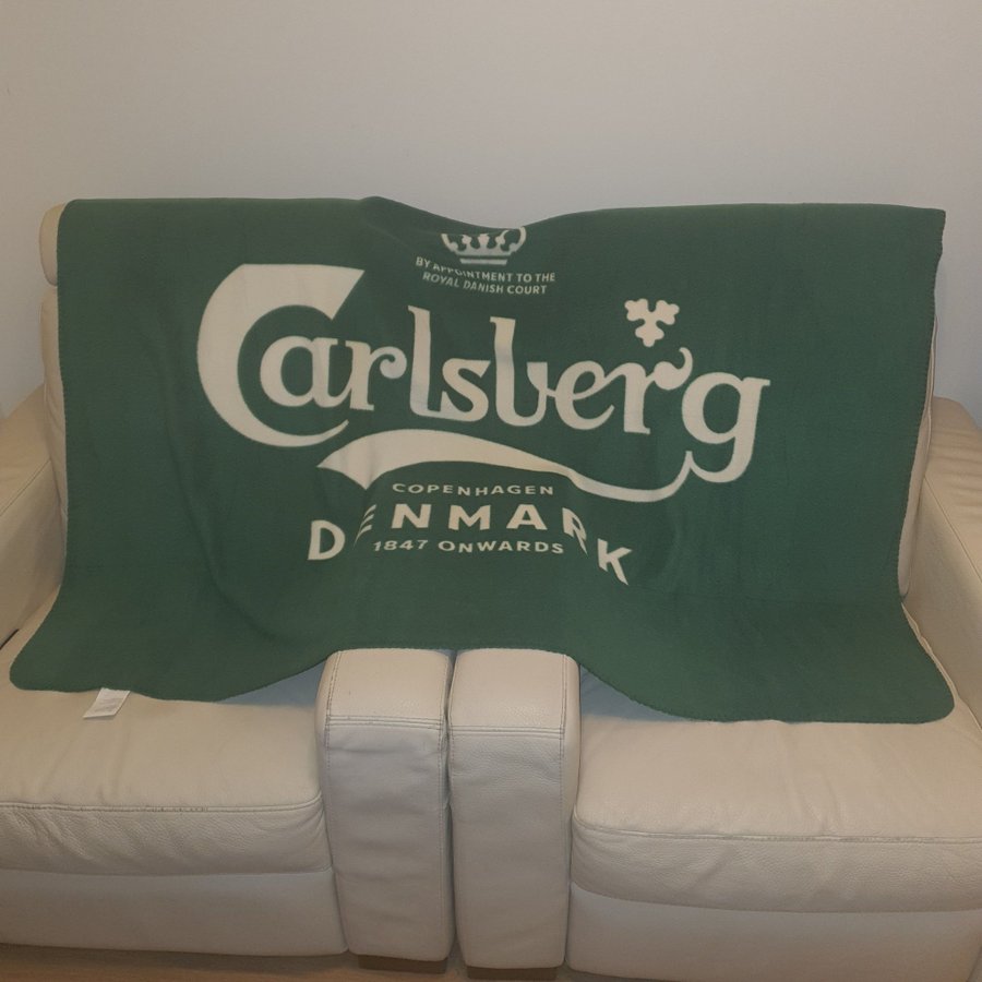 Filt, fleecefilt, pläd från Carlsberg. 4 stycken