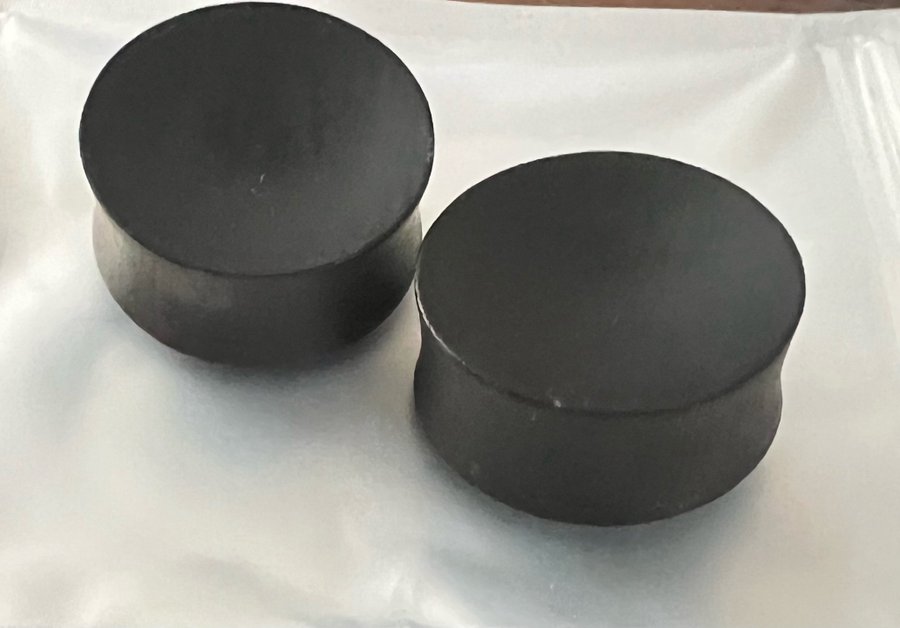 2st 30mm Konkava Black Ebony Wood - Pluggar - Plugs - Träplugg - Töjning