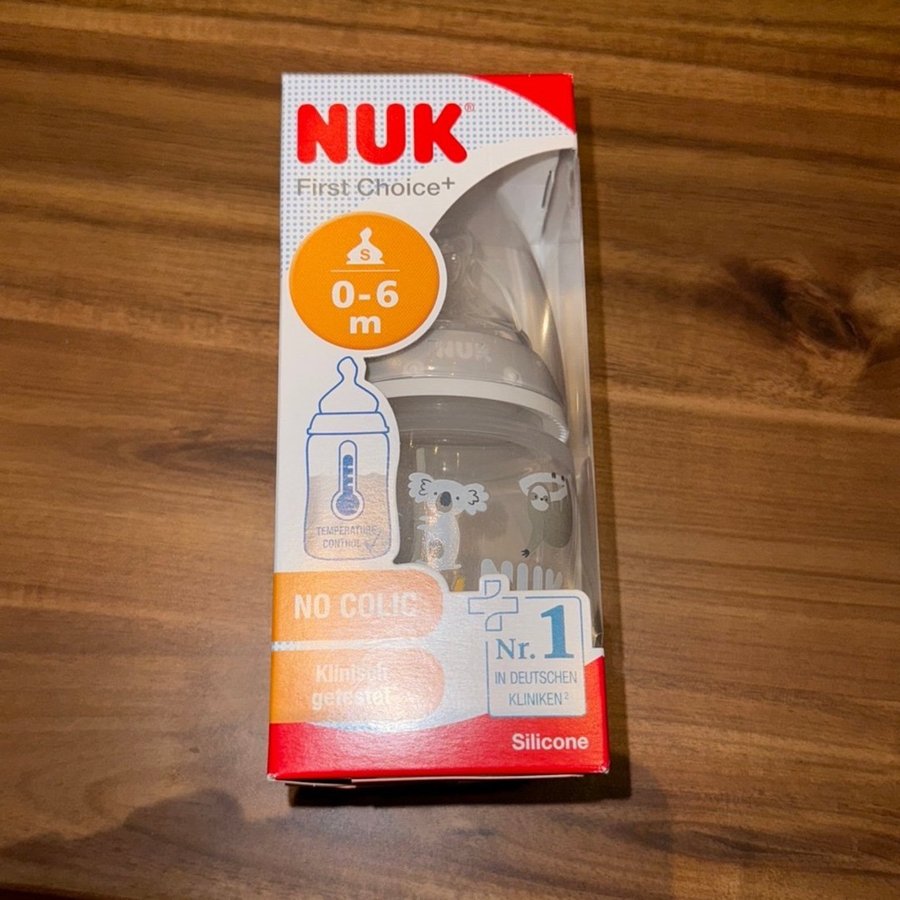 NUK First Choice+ nappflaska 0-6 månader