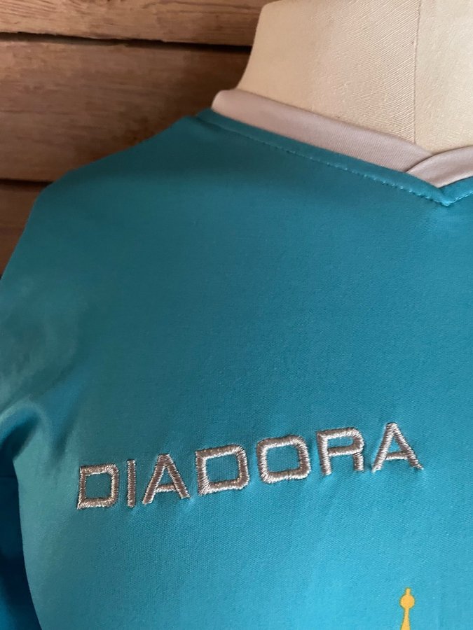 Diadora blå fodboldtrøje