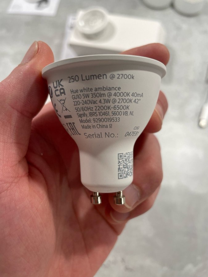 Philips Hue White Ambiance GU10 Smartlampa 3/3