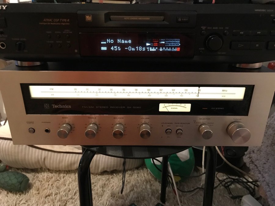 Technics SA-5080 FM/AM Stereo Receiver fungerar perfekt