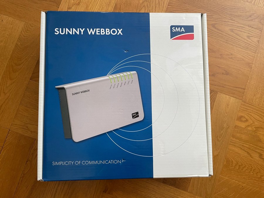 SMA Sunny Webbox, Meter and Data Logger, Integrated Web Server, RS485 Indoor