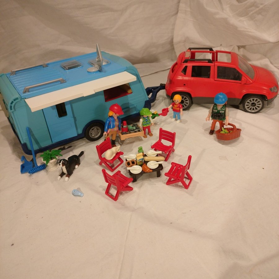 Playmobil Campingbil med husvagn