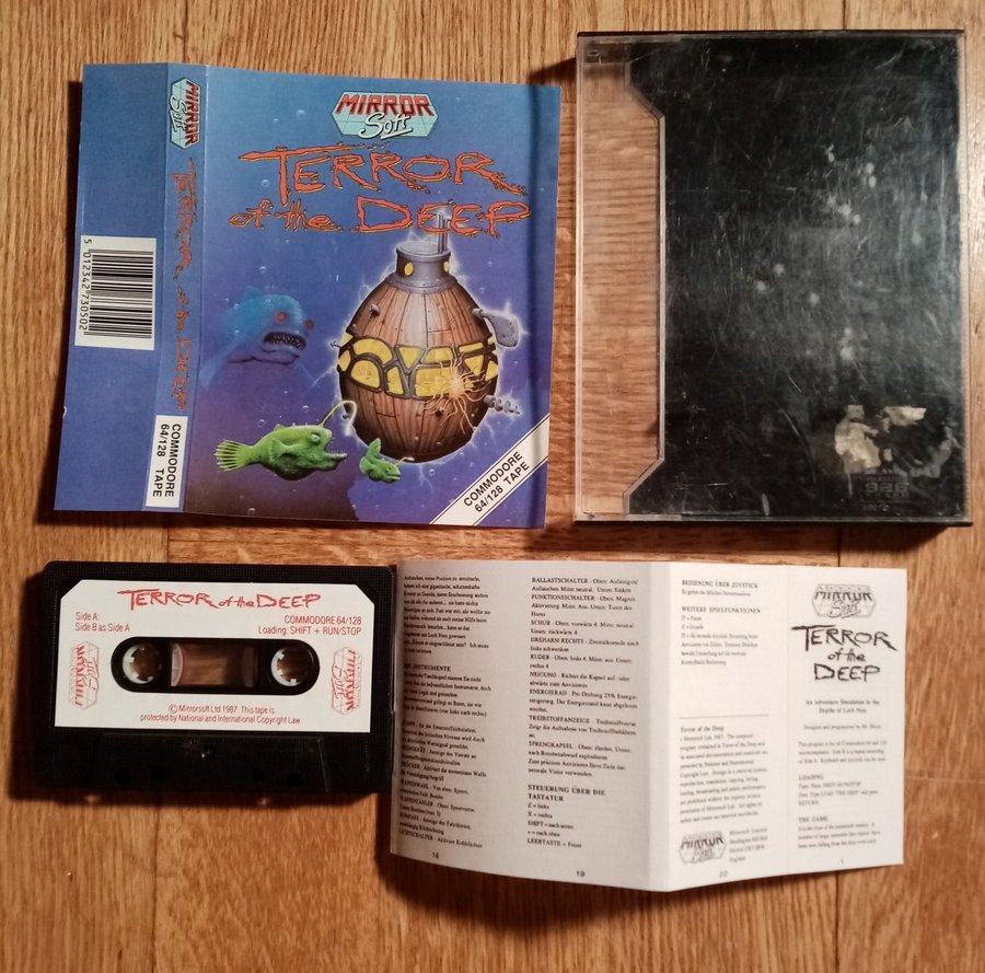 Terror of the Deep (Mirrorsoft) ->TESTAD<- Commodore 64 / C64 Spel