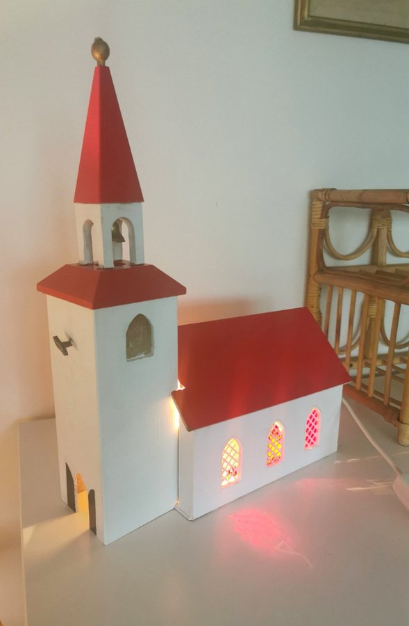 Julkyrka~christmas church vintage~vintage christmas~