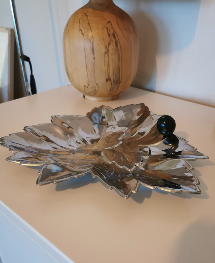 Lövfat~art deco style~Acorn Leaf fruitbowl~