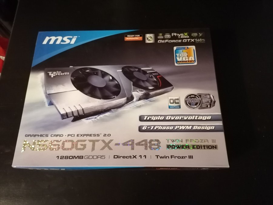 MSI N560GTX Ti 1280MB GDDR5