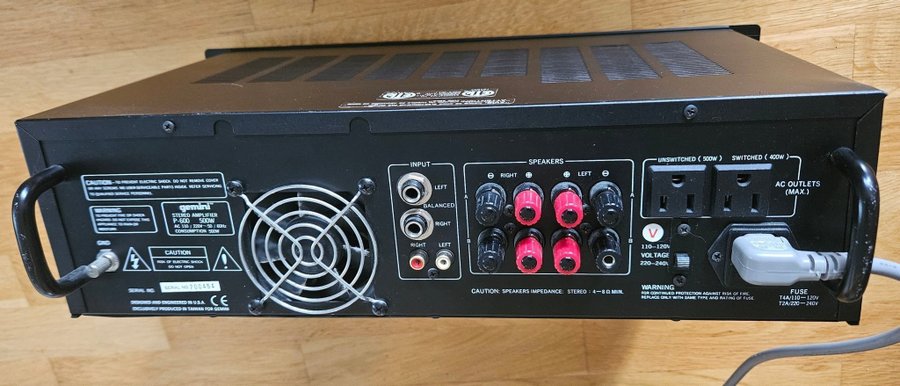 Gemini Stereo Amplifier P-600