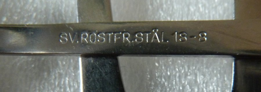 6 Kaffeskedar L 10,4cm Viking skepp Sv. Rostfr. stål 18-8 Retro