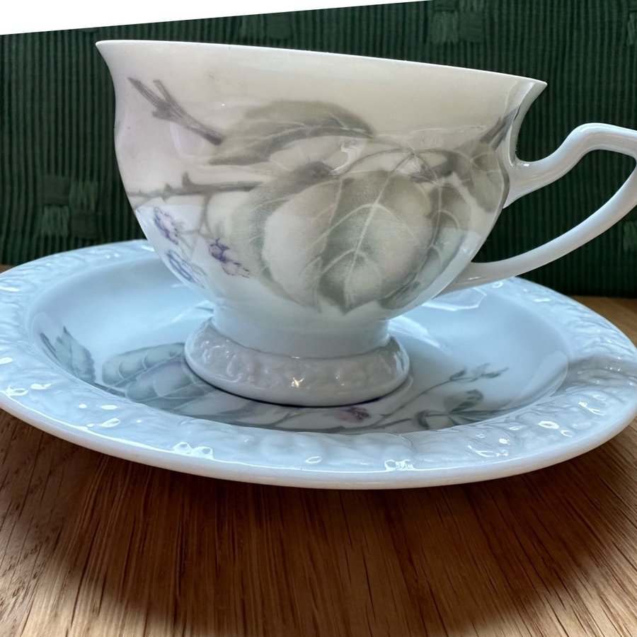 MARIA BJÖRNBÄR ROSENTHAL KAFFEKOPP m. ASSIETT 4st RETRO VINTAGE