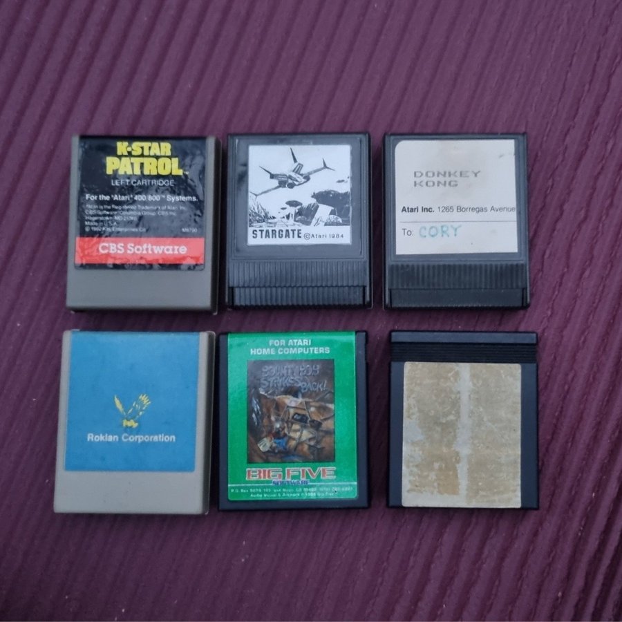 Spel på cartridge till Atari