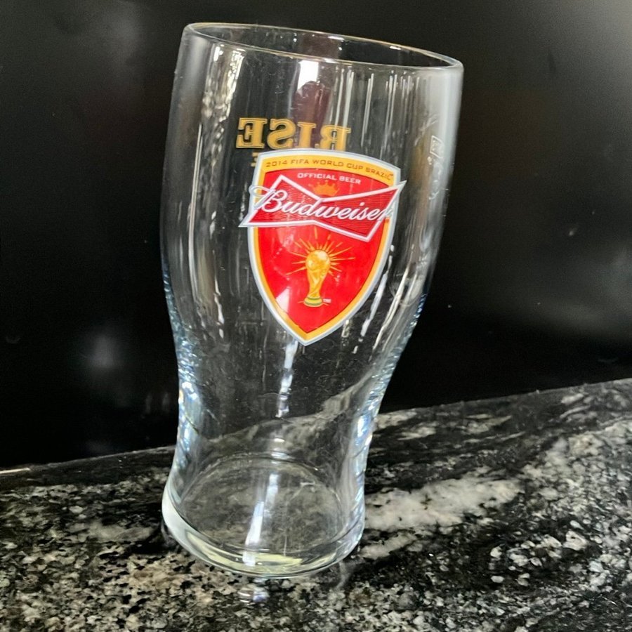 Budweiser öl glas