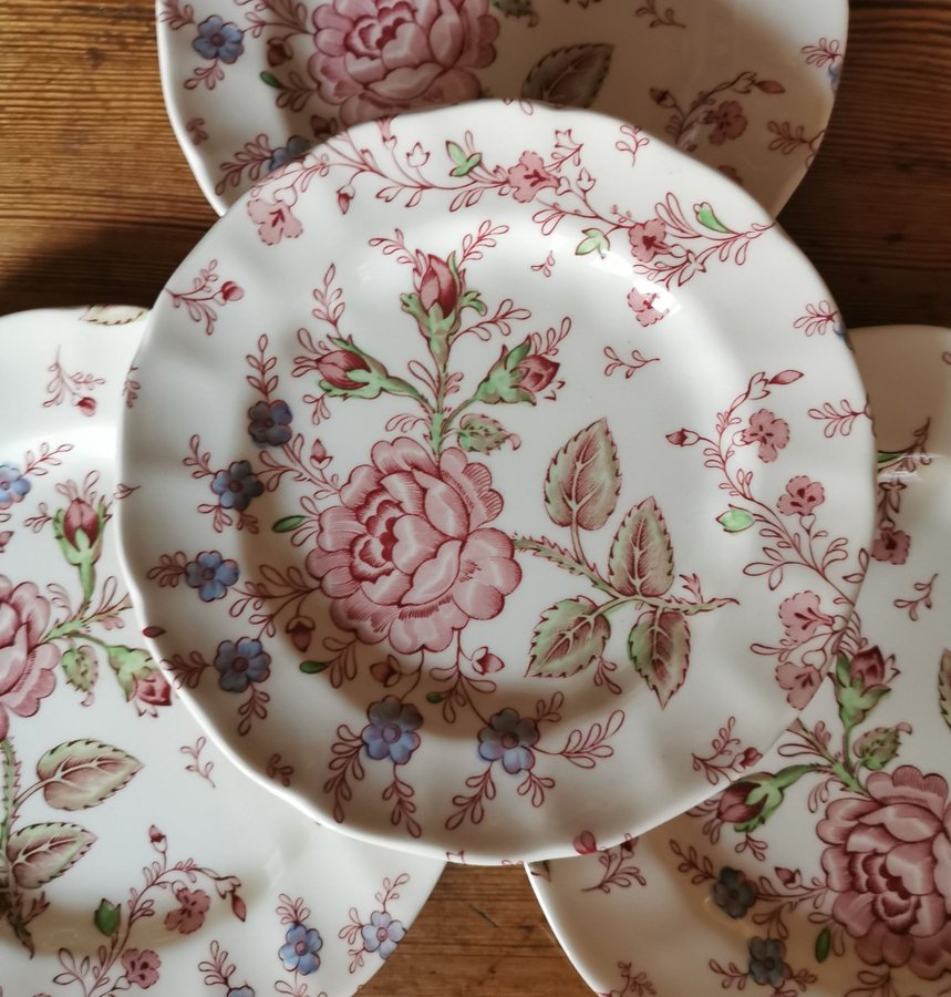 Johnson bros England Rose Chintz assietter x 5