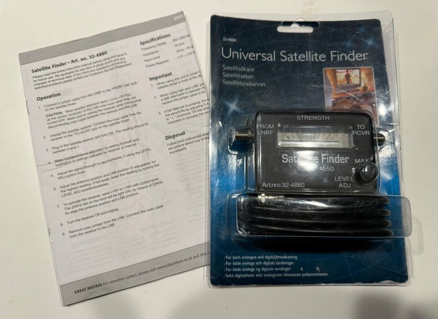 Satellitfinder - Modell 4550