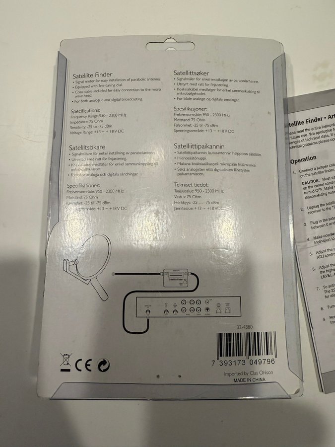 Satellitfinder - Modell 4550