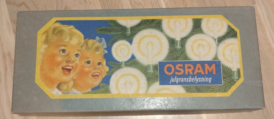 OSRAM Julgransbelysning antik 60 tal fullt fungerande