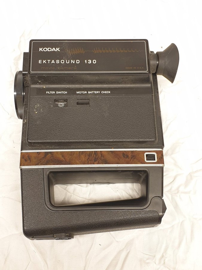 Kodak Ektasound 1300 Filmkamera, original väska och extern microfon. Vintage!