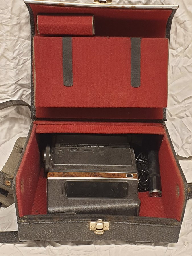 Kodak Ektasound 1300 Filmkamera, original väska och extern microfon. Vintage!