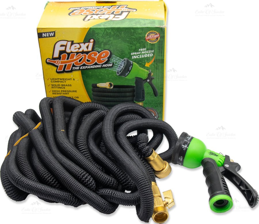 NY Flexislang med 8-funktions sprayhandtag | 23m | Mässing 3/4 |Ordpris 499kr