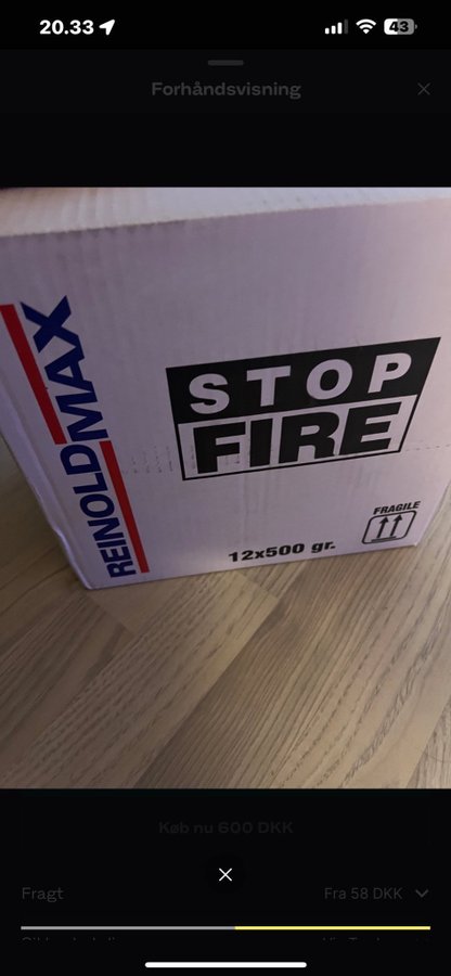 Fire stop brandslukker