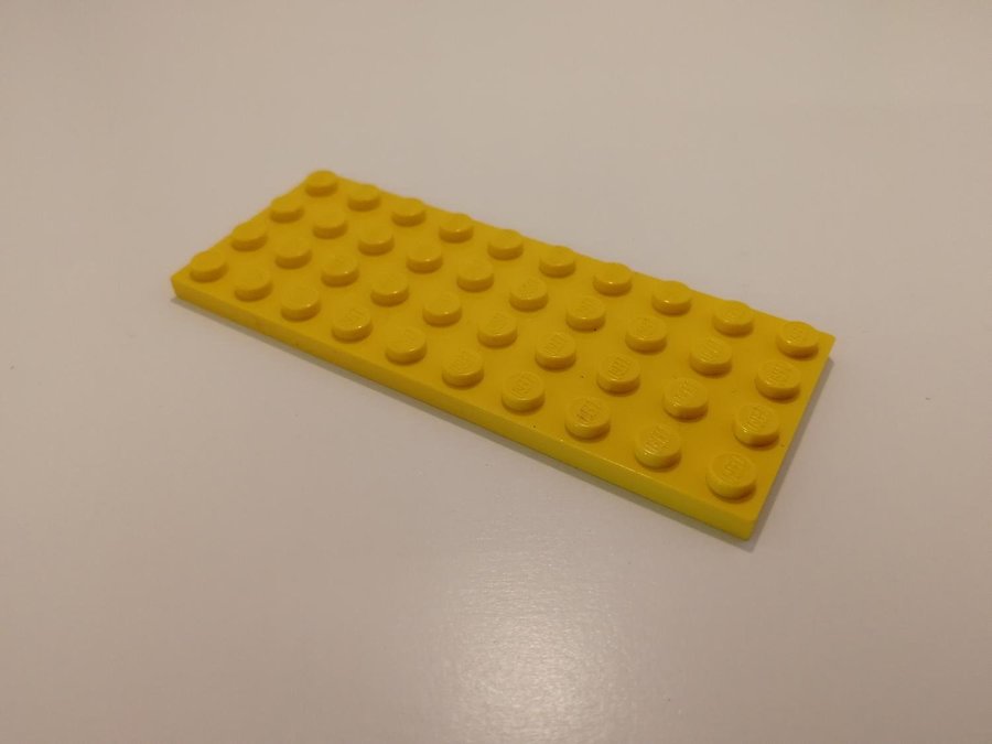 Lego - platta - plate - 4x10 - part 3030 - gul