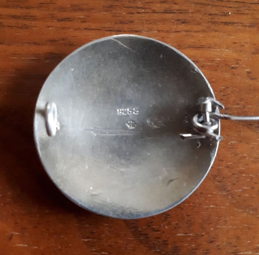 Oerhört vacker brosch, äkta silver, vintage Olav F Hjortdahl