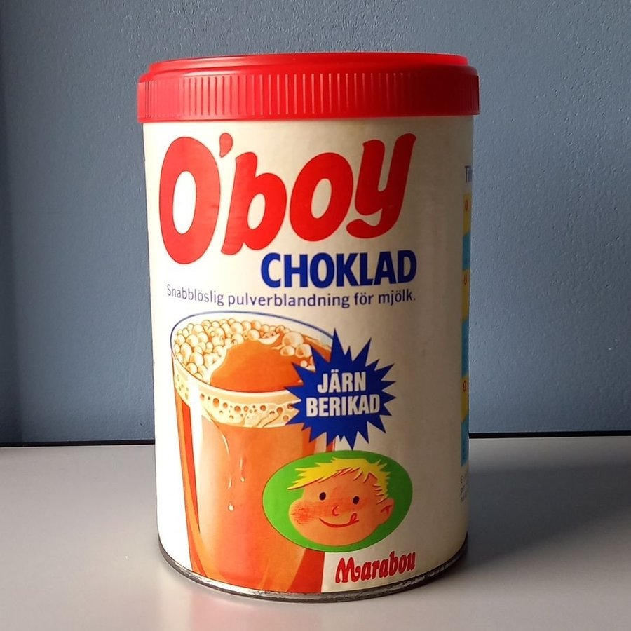 Gammal Oboy Choklad Burk Vintage 450g