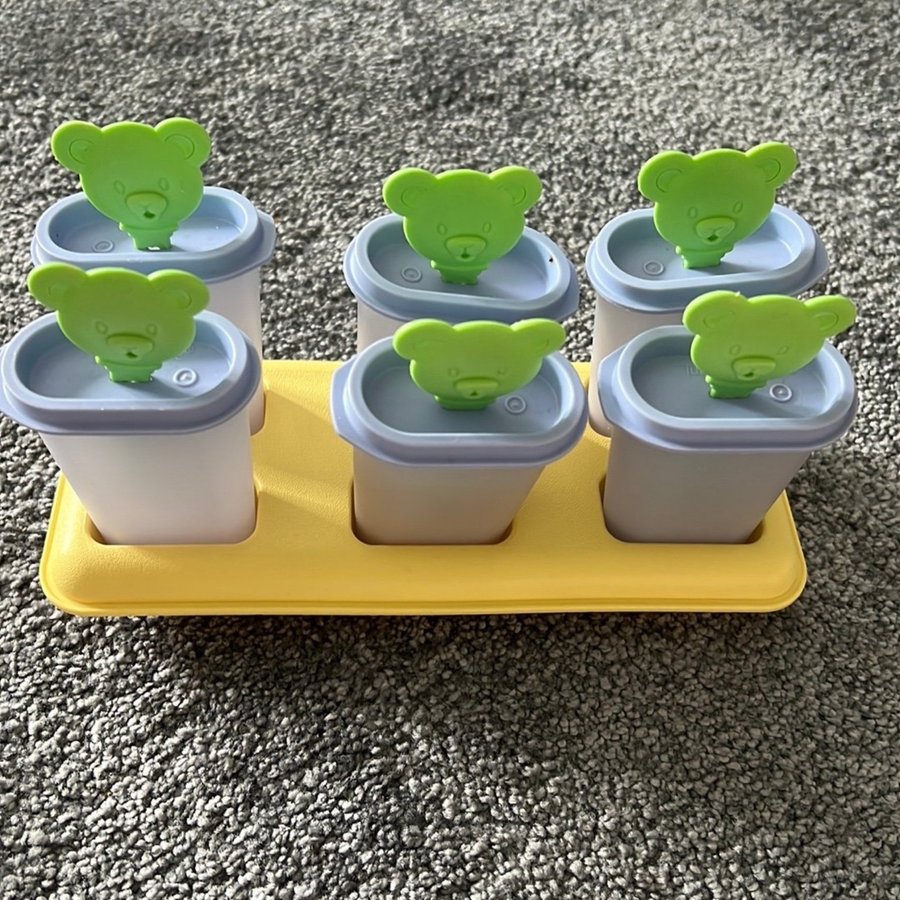 Tupperware glassform med lock och handtag