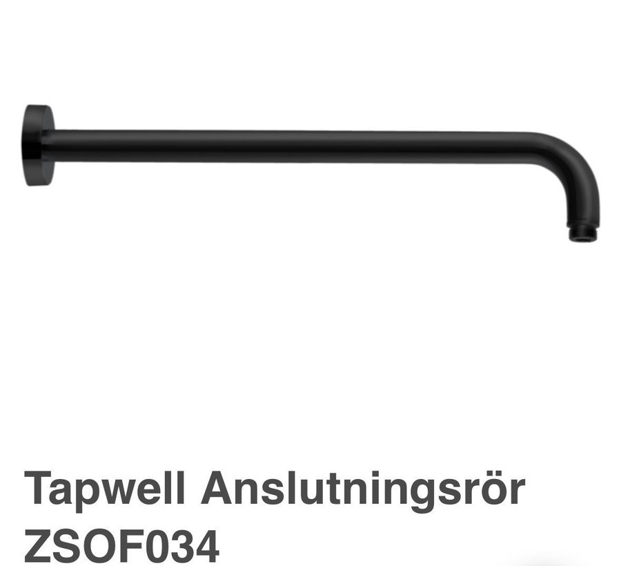 Tapwell Anslutningsrör ZSOF034 mattsvart