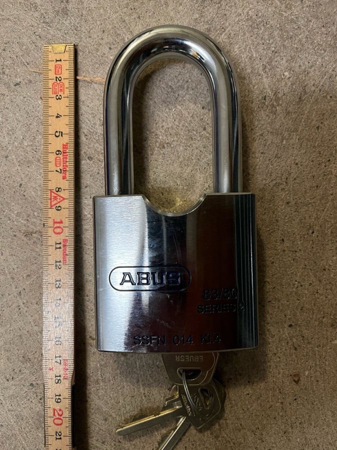 ABUS 83/80 SERIES 2 hänglås med nycklar