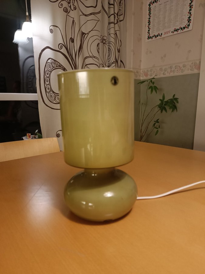 Grön bordslampa Ikea vintage